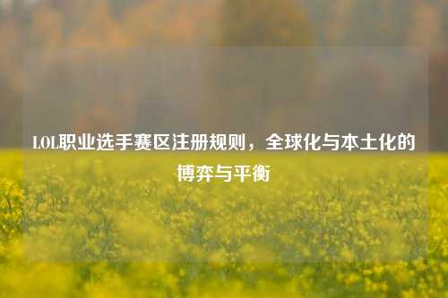 LOL职业选手赛区注册规则，全球化与本土化的博弈与平衡