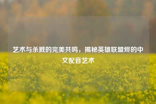 艺术与杀戮的完美共鸣，揭秘英雄联盟烬的中文配音艺术