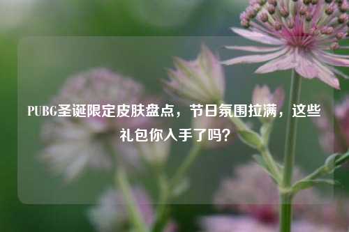 PUBG圣诞限定皮肤盘点，节日氛围拉满，这些礼包你入手了吗？