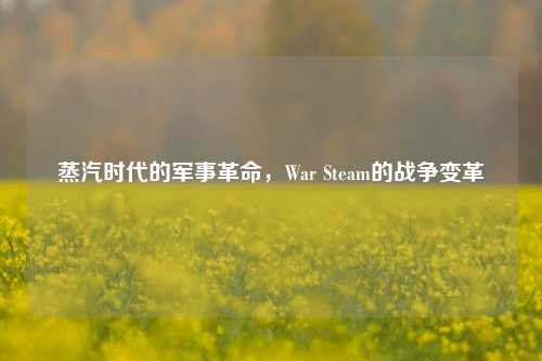 蒸汽时代的军事革命，War Steam的战争变革