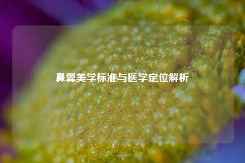 鼻翼美学标准与医学定位解析