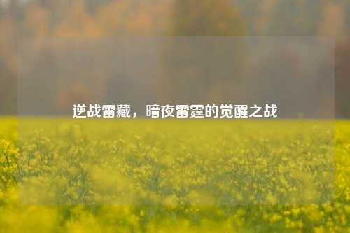 逆战雷藏，暗夜雷霆的觉醒之战