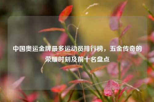 中国奥运金牌最多运动员排行榜,五金传奇的荣耀时刻及前十名盘点