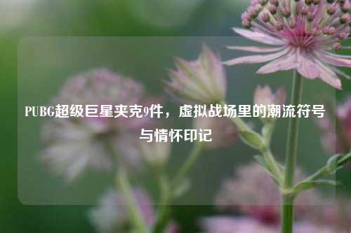 PUBG超级巨星夹克9件,虚拟战场里的潮流符号与情怀印记