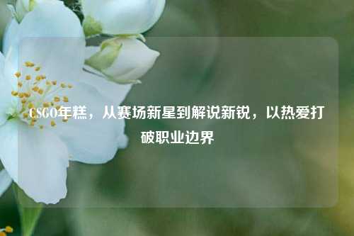 CSGO年糕,从赛场新星到解说新锐,以热爱打破职业边界