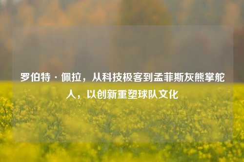 罗伯特·佩拉，从科技极客到孟菲斯灰熊掌舵人，以创新重塑球队文化