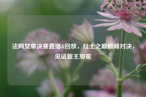 法网女单决赛直播&回放,红土之巅巅峰对决,见证新王加冕