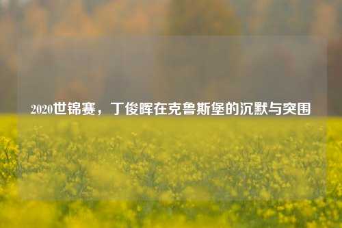 2020世锦赛,丁俊晖在克鲁斯堡的沉默与突围