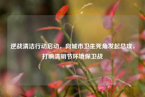 逆战清洁行动启动,向城市卫生死角发起总攻,打响清明节环境保卫战