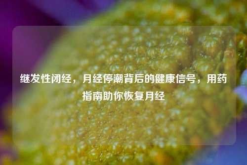 继发性闭经,月经停潮背后的健康信号,用药指南助你恢复月经