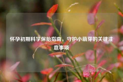 怀孕初期科学保胎指南，守护小萌芽的关键注意事项