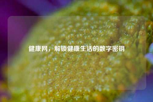 健康网，解锁健康生活的数字密钥