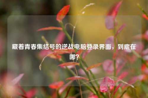 藏着青春集结号的逆战电脑登录界面，到底在哪？