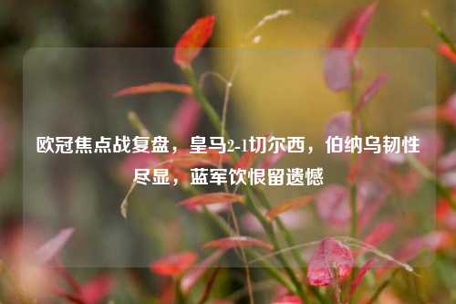 欧冠焦点战复盘，皇马2-1切尔西，伯纳乌韧性尽显，蓝军饮恨留遗憾