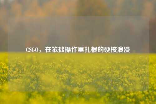 CSGO，在笨拙操作里扎根的硬核浪漫