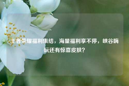 王者荣耀福利集结，海量福利享不停，峡谷嗨玩还有惊喜皮肤？