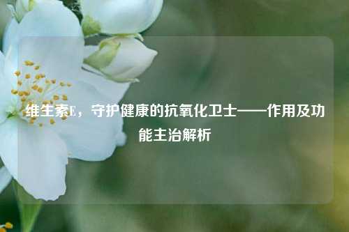 维生素E，守护健康的抗氧化卫士——作用及功能主治解析