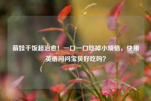 萌娃干饭超治愈！一口一口吃掉小烦恼，快用英语问问宝贝好吃吗？