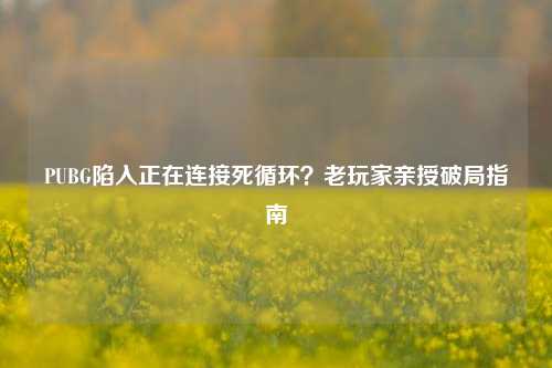 PUBG陷入正在连接死循环？老玩家亲授破局指南