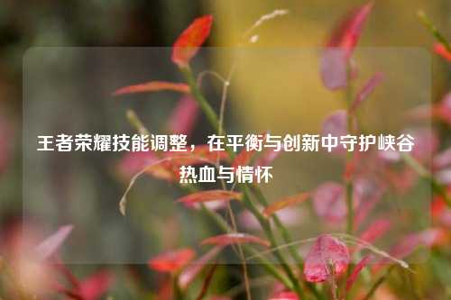 王者荣耀技能调整,在平衡与创新中守护峡谷热血与情怀