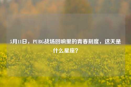 5月11日，PUBG战场回响里的青春刻度，这天是什么星座？