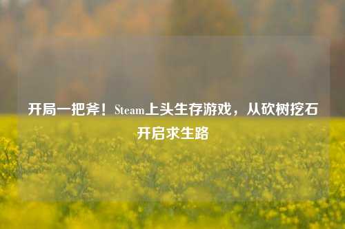 开局一把斧!Steam上头生存游戏,从砍树挖石开启求生路